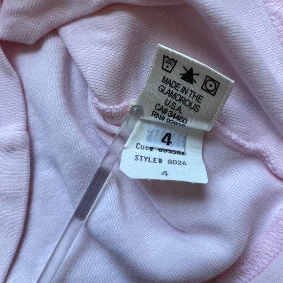 JUICY COUTURE BABY Y2K 90s True Vintage Cupcake Lover Pink Sporty Tee 4 4T Cute! - Picture 6 of 11
